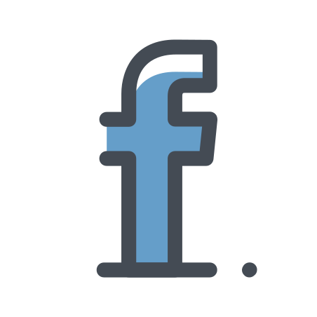 Facebook Icon In Pastel Style Facebook Icon In Pastel Style