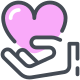 hand holding-heart--v2 icon