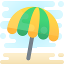 beach umbrella icon