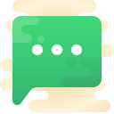 speech bubble-with-dots icon