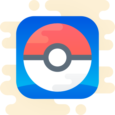 かわいいクリップアート スタイルでの Pokemon Go のアイコン