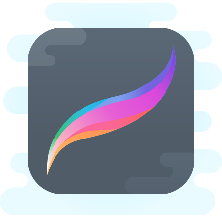 Procreate icon in Cute Clipart Style
