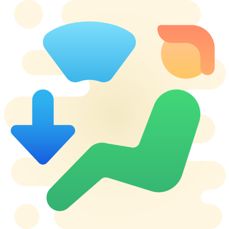 Windshield Defroster and Foot Outlet icon in Cute Clipart Style