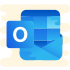 Microsoft Outlook 2019 icon in Cute Clipart Style