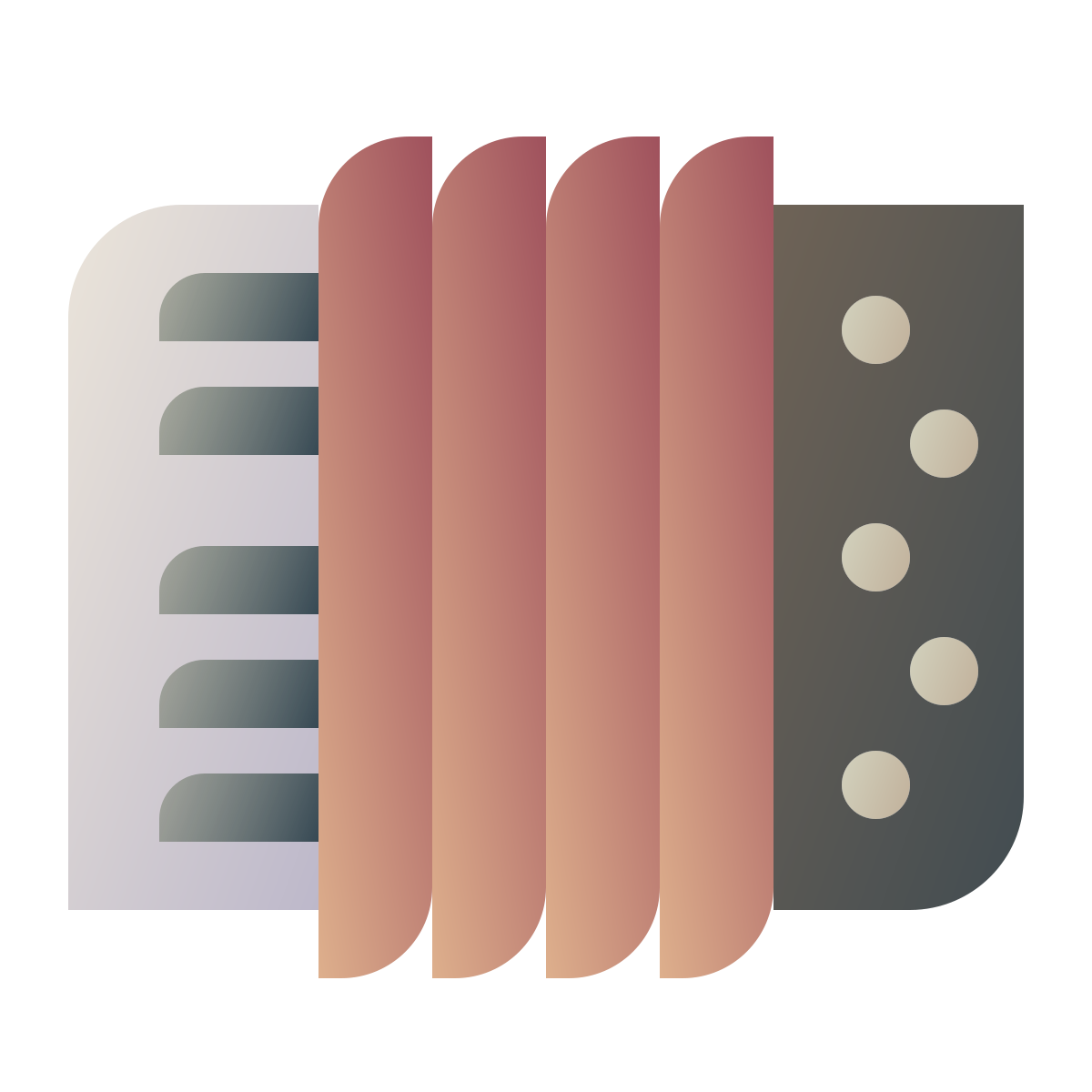 deco color style accordion icon