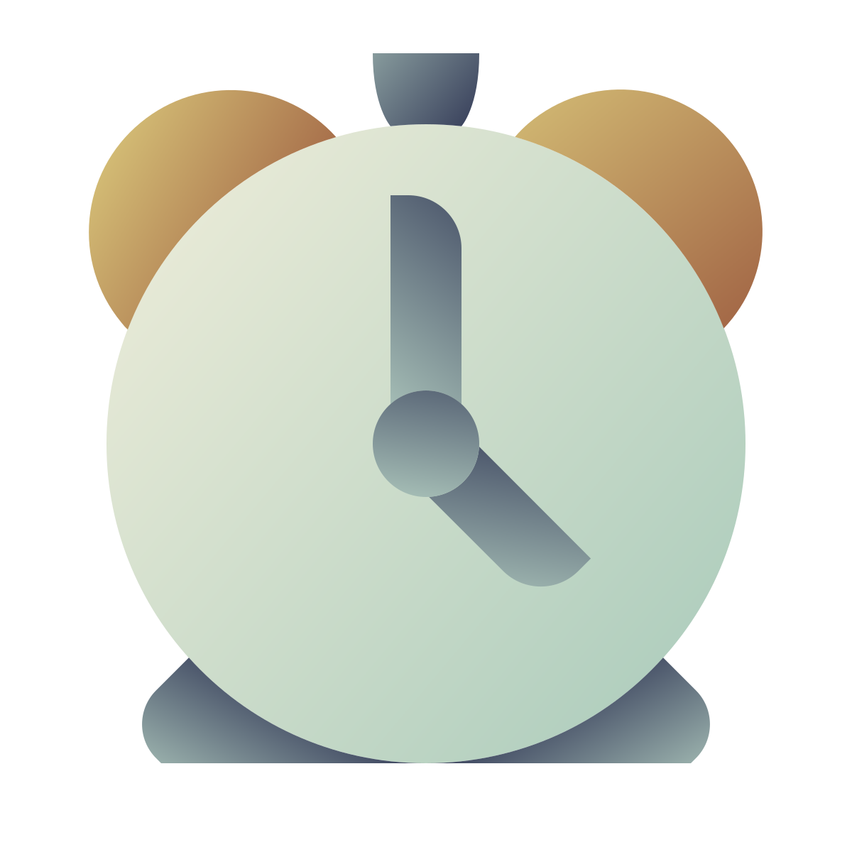 deco color style alarm clock icon