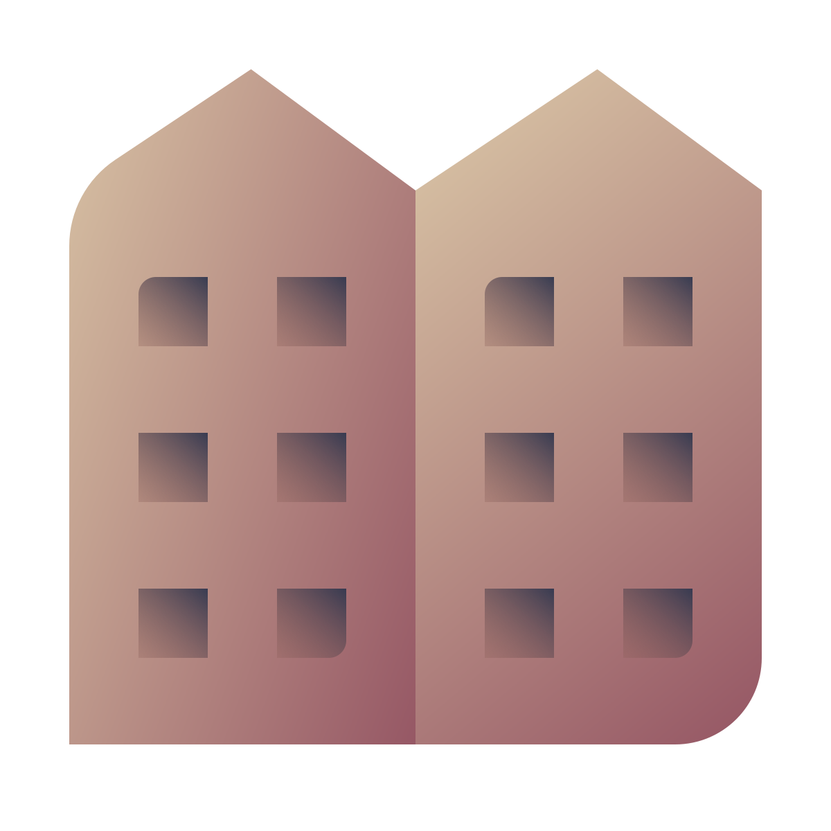 deco color style apartment icon