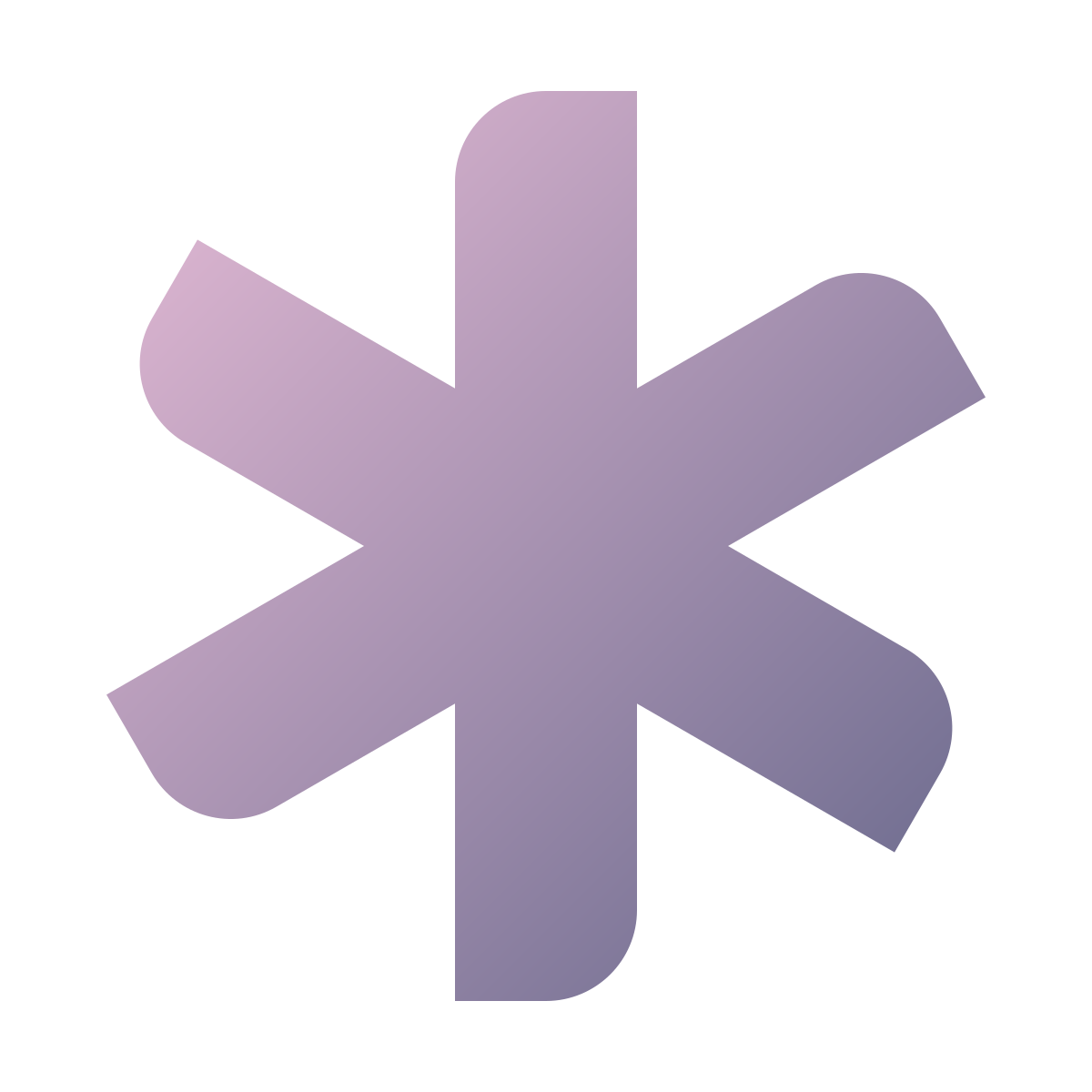 deco color style asterisk icon