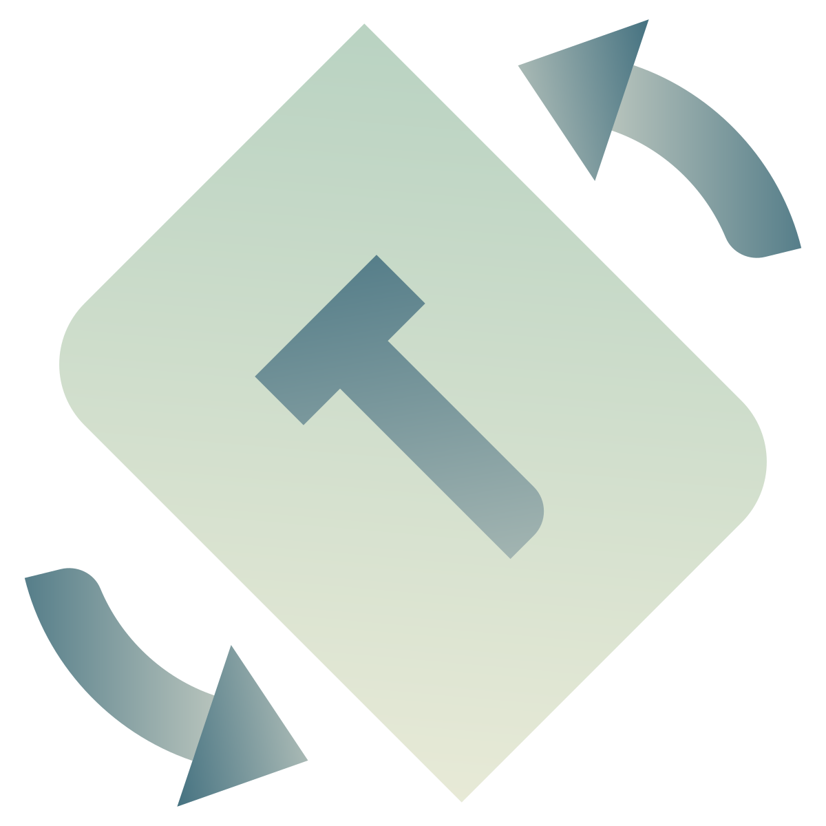 deco color style auto rotate based on text icon
