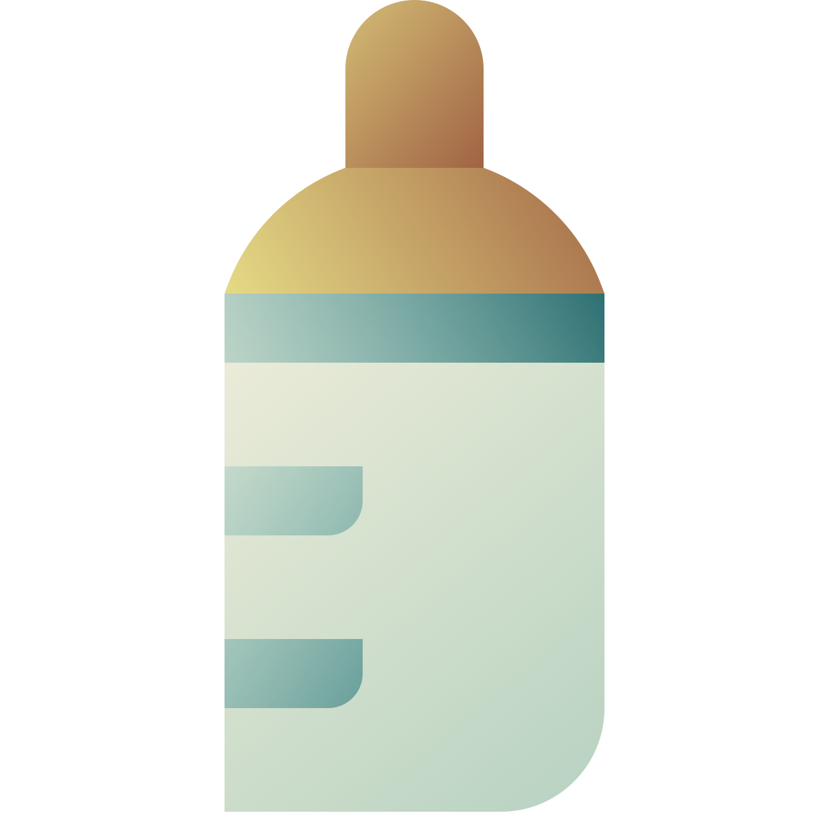 deco color style baby bottle icon