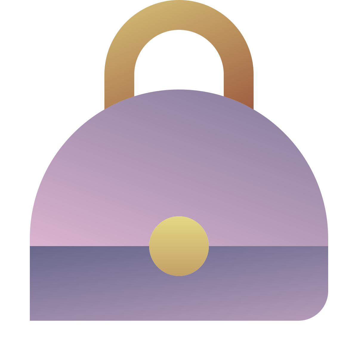 deco color style bag front view icon