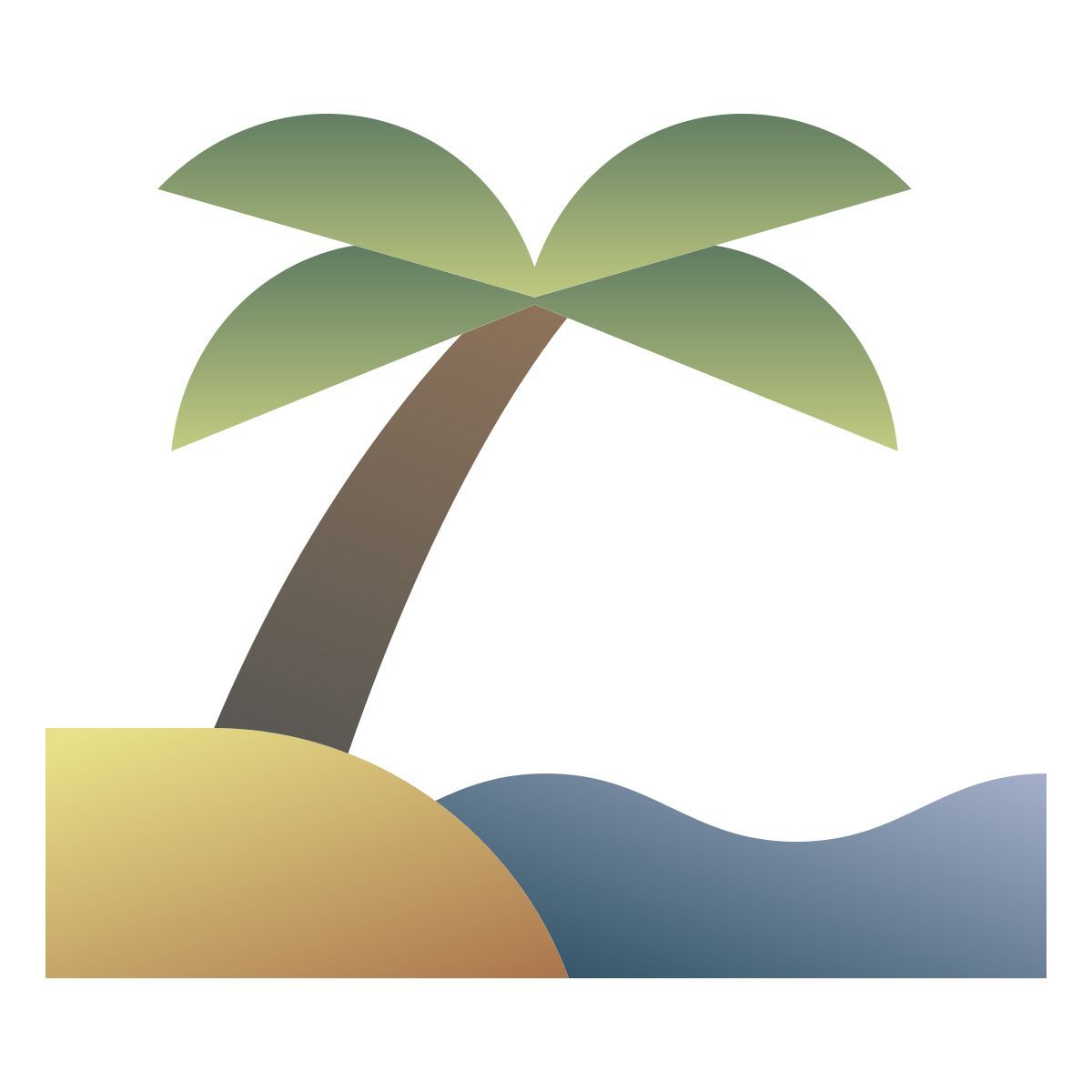 deco color style beach icon