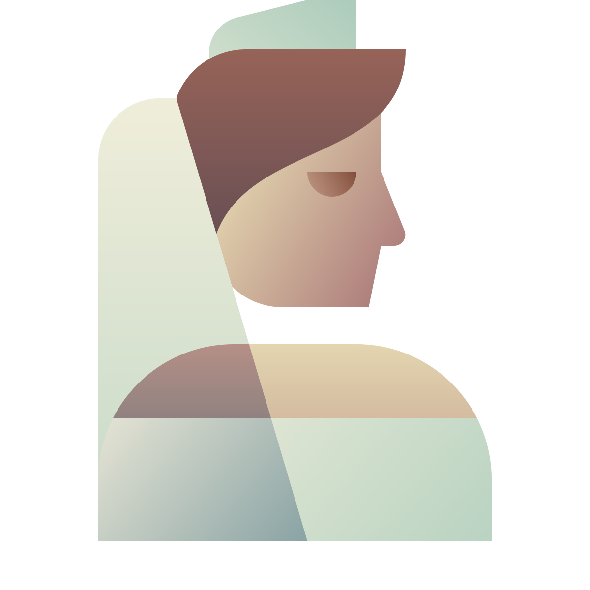 deco color style bride icon