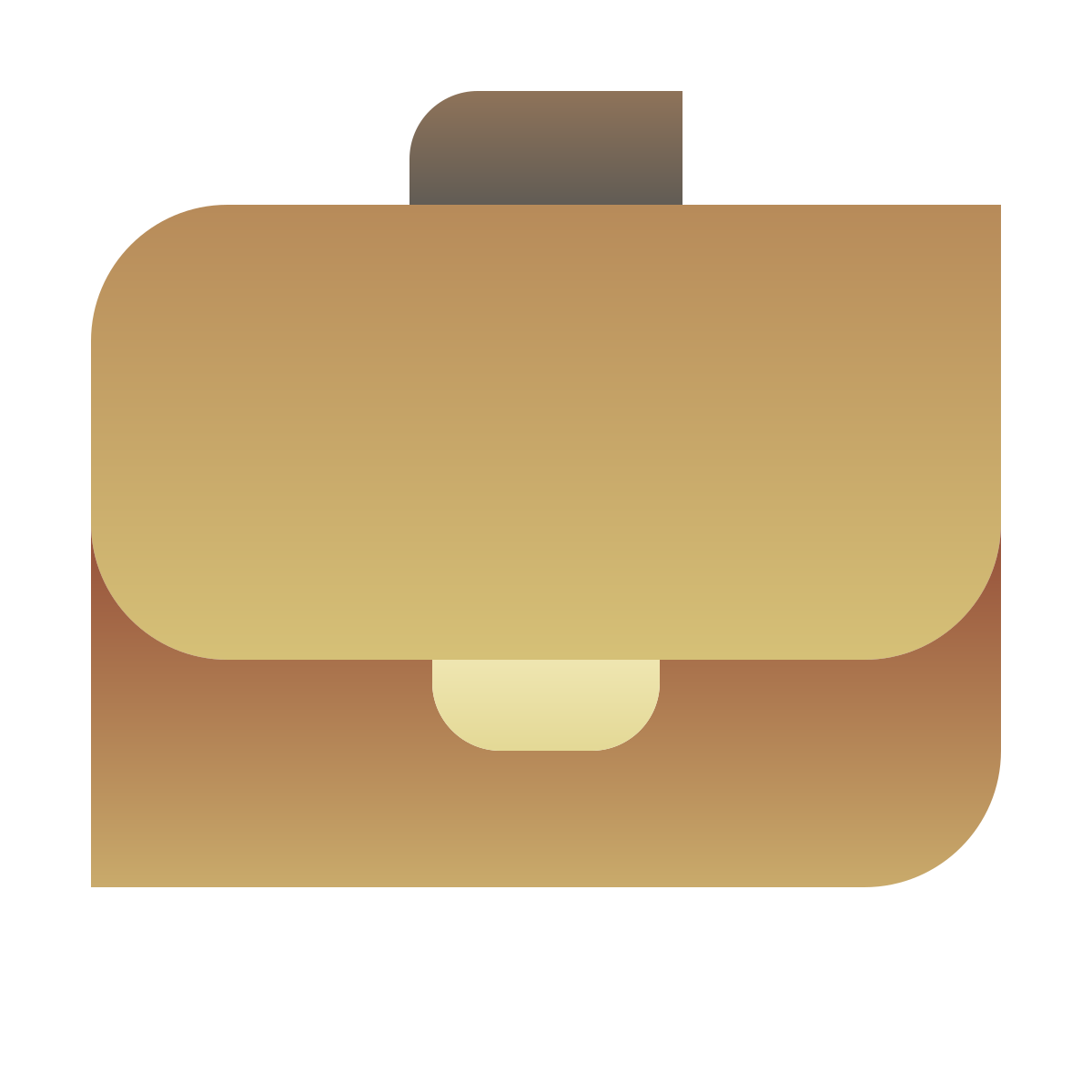 deco color style briefcase icon