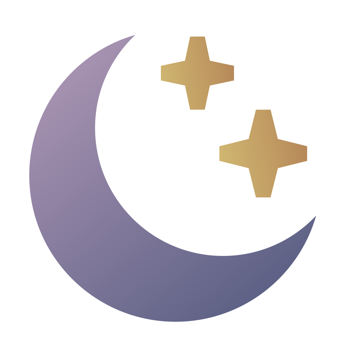 deco color style bright moon icon