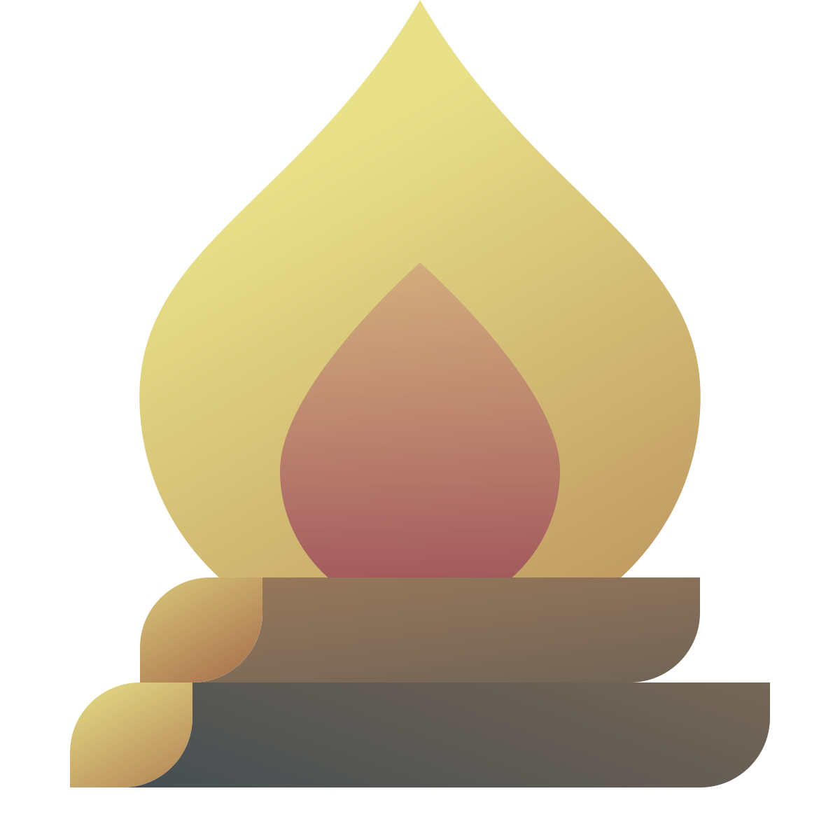 deco color style campfire icon