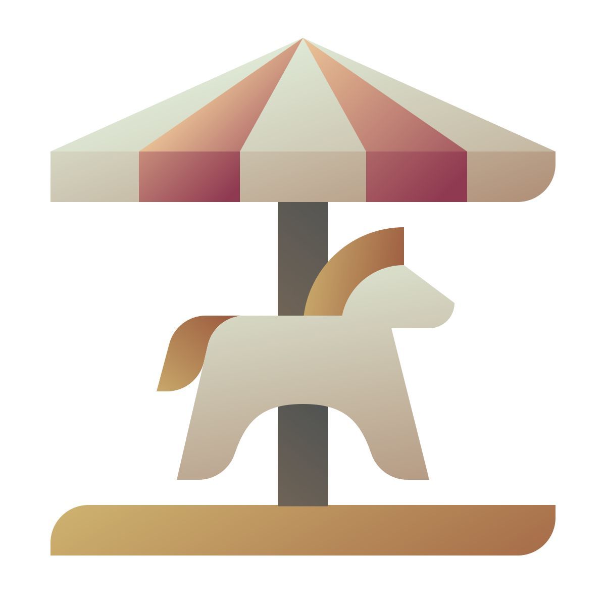 deco color style carousel icon