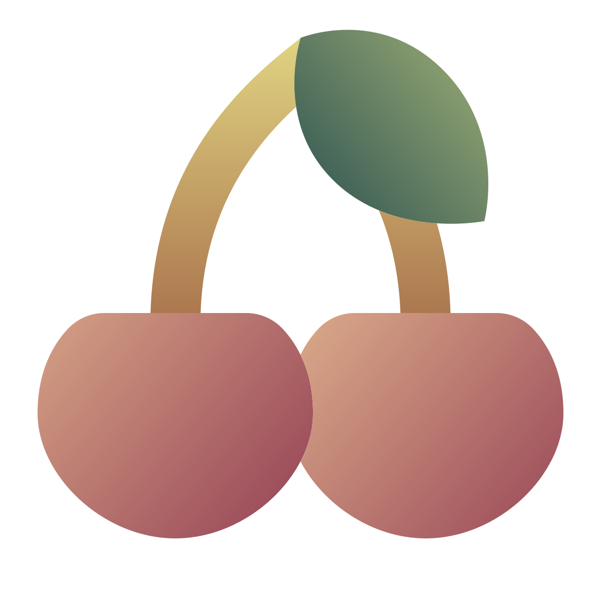 deco color style cherry icon