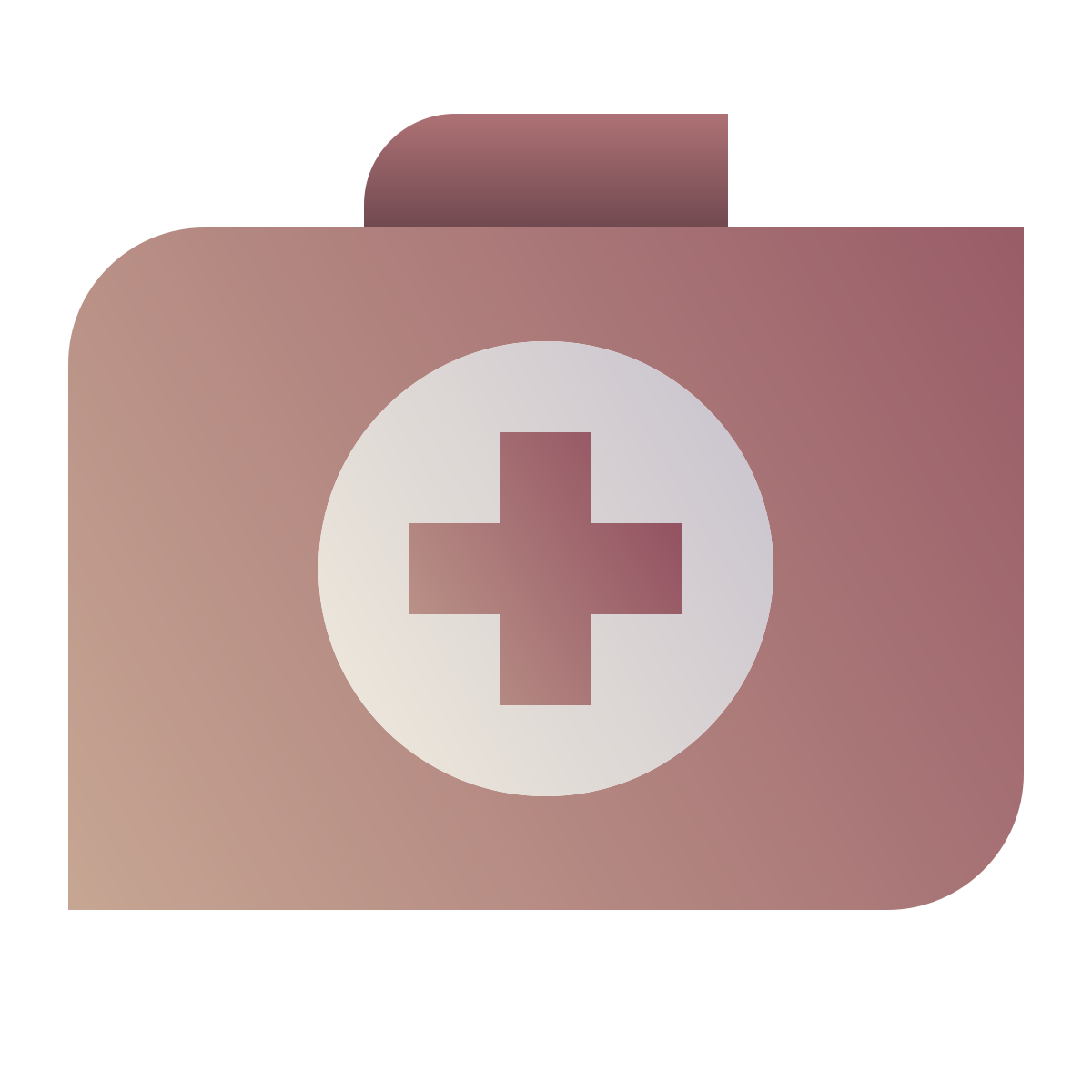 deco color style doctors bag icon