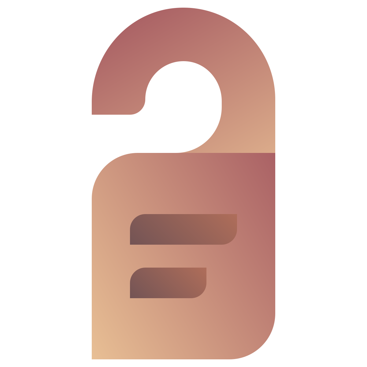 deco color style door hanger icon
