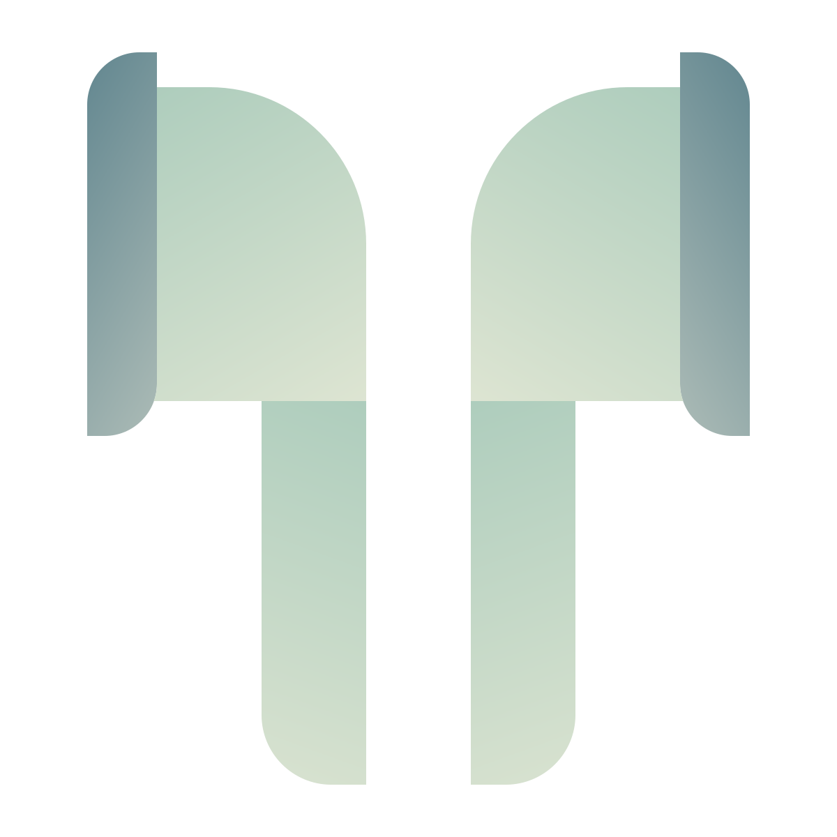 deco color style earbud headphones icon