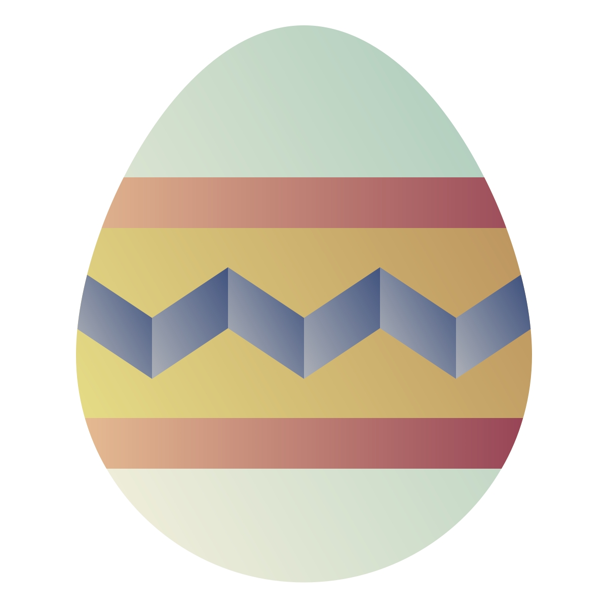 deco color style easter egg icon