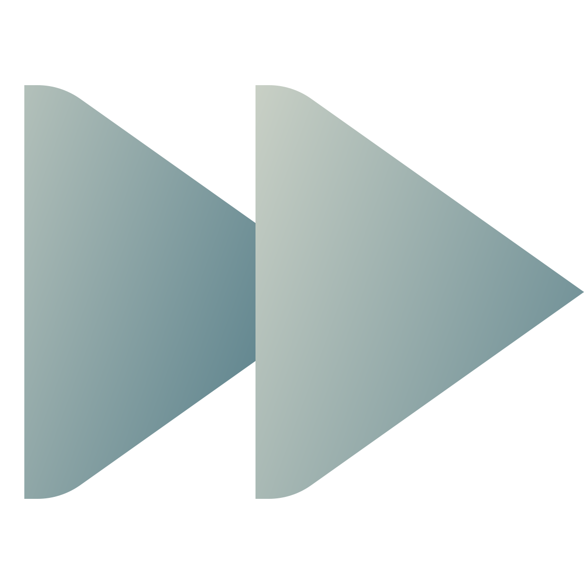 deco color style fast forward icon