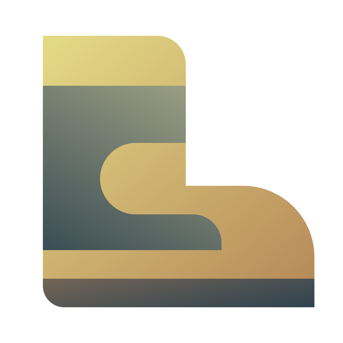 deco color style fireman boots icon
