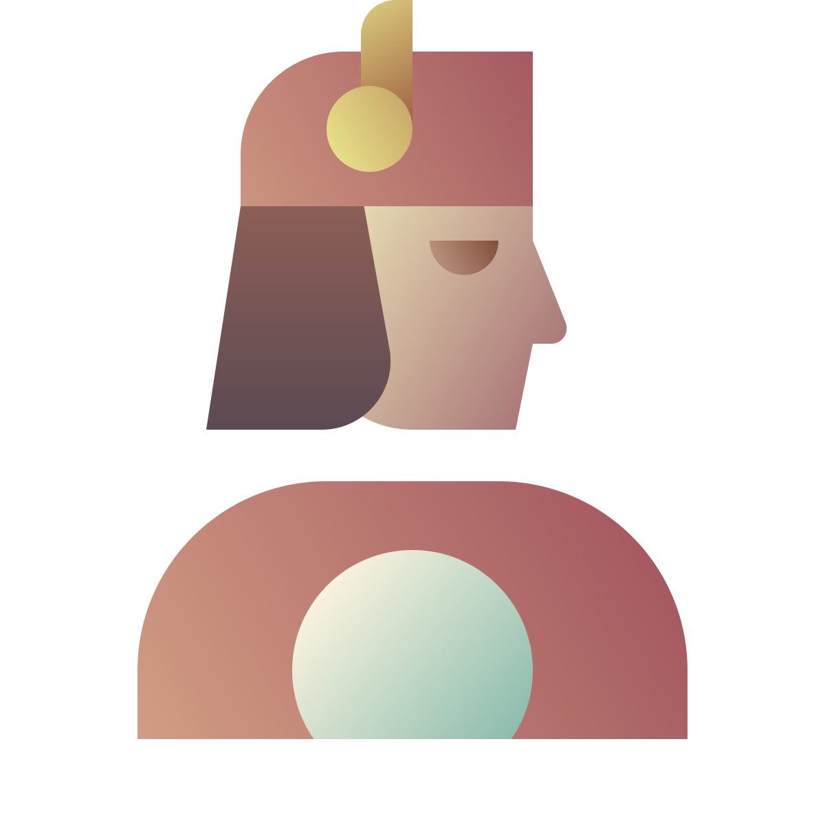 deco color style fortune teller icon