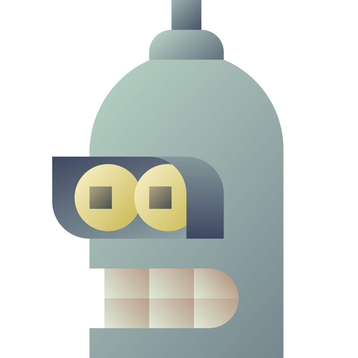 deco color style futurama bender icon
