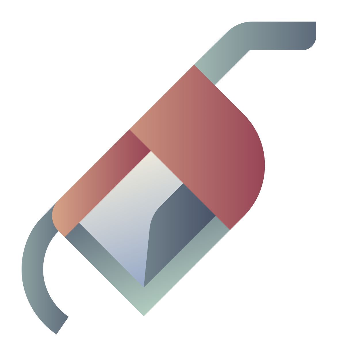 deco color style gas pump icon