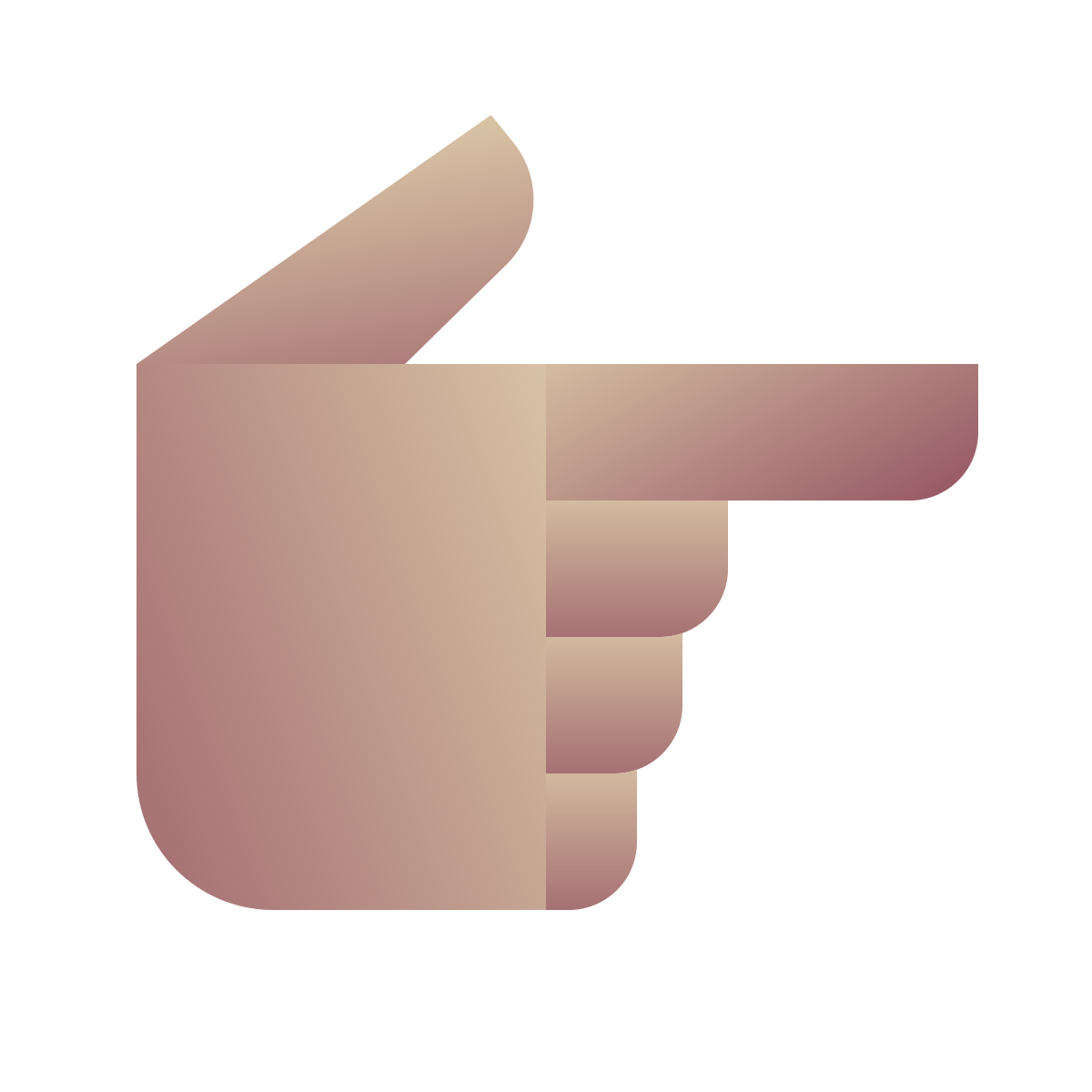 deco color style hand right icon