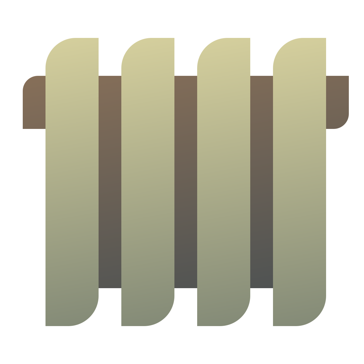deco color style heating radiator icon