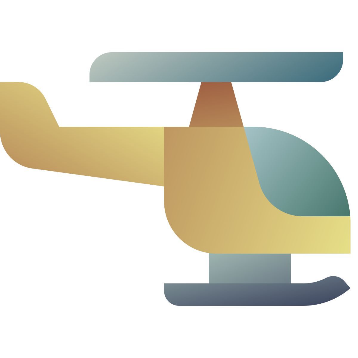 deco color style 直升机 icon