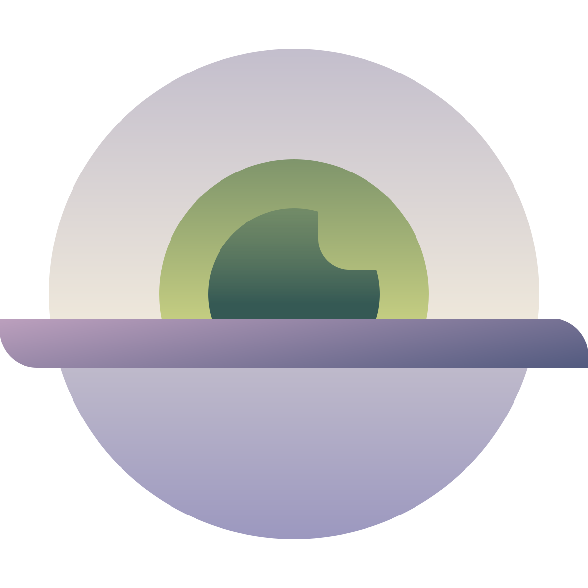 deco color style iris scan icon