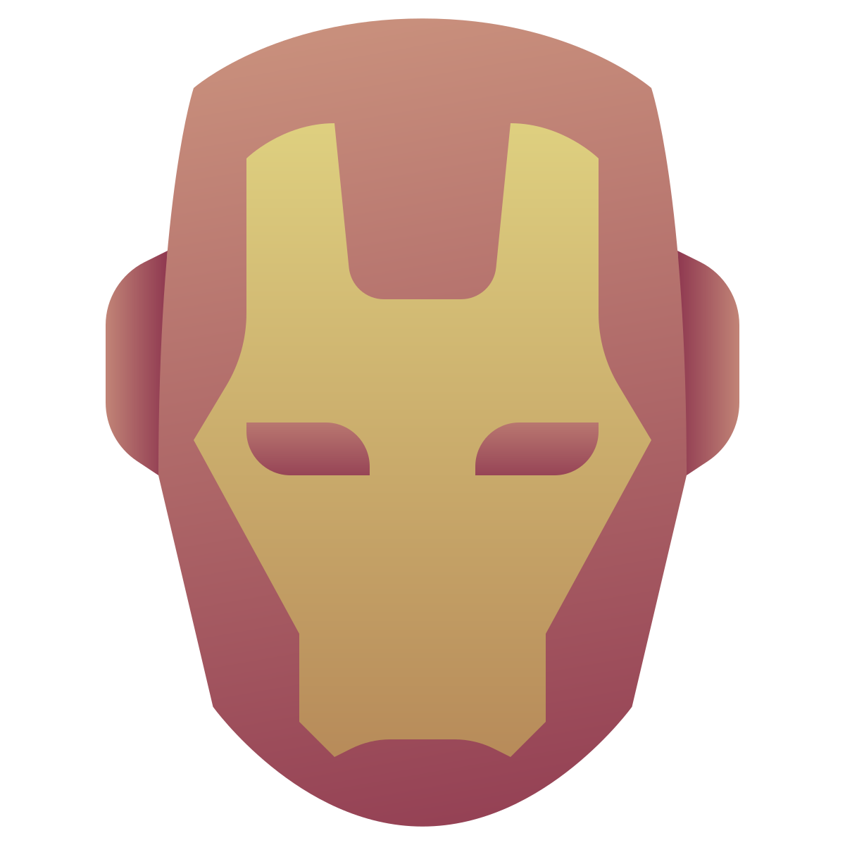 deco color style iron man icon