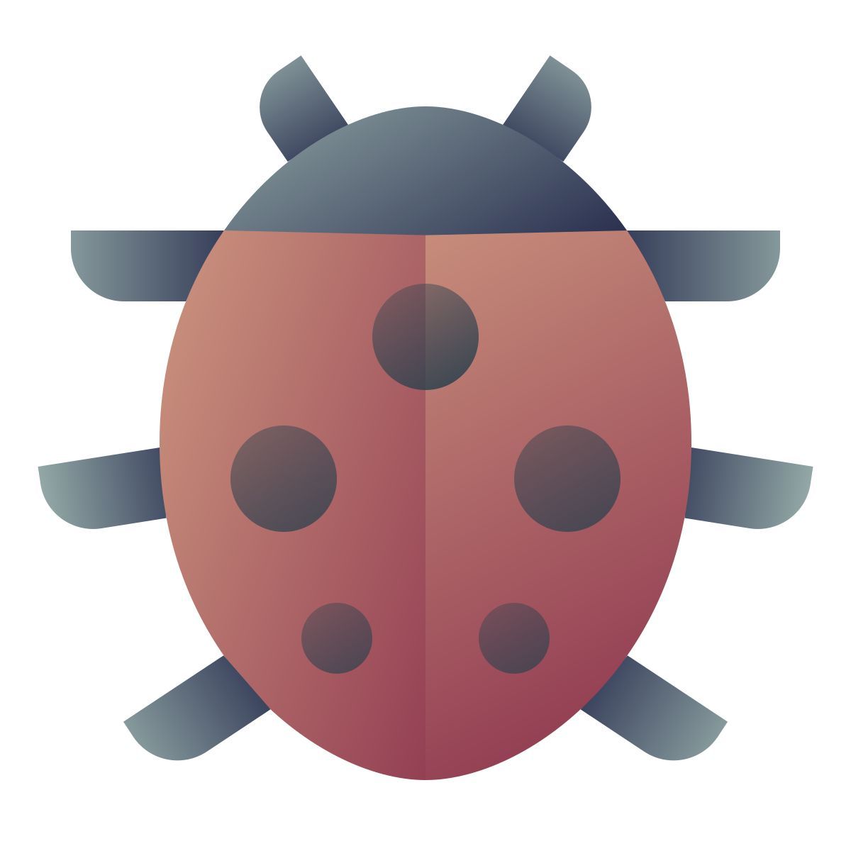 deco color style marienkäfer icon