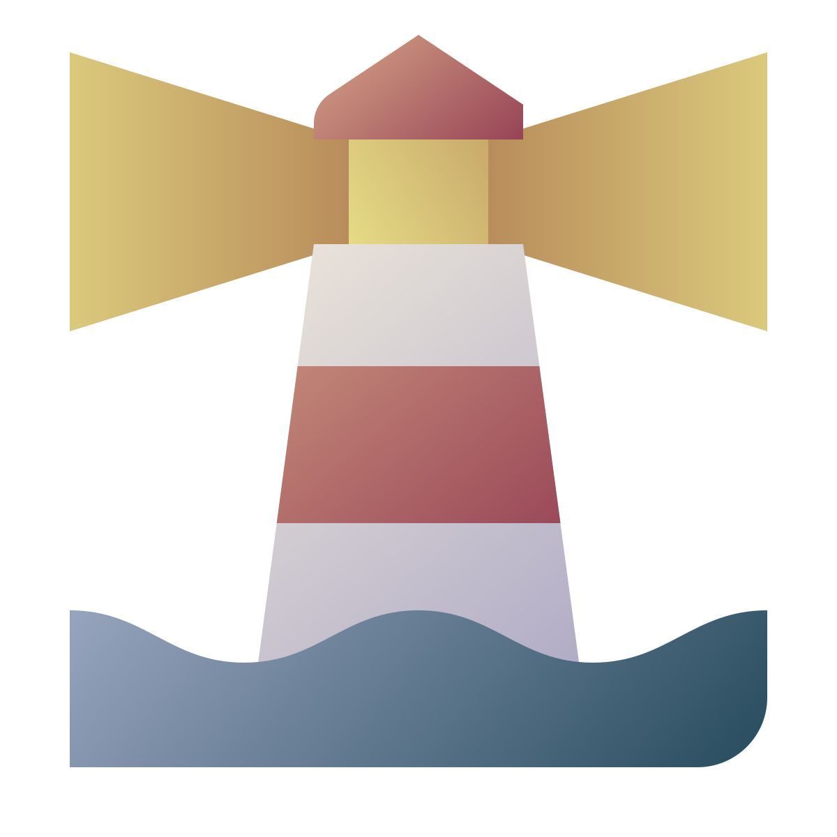 deco color style leuchtturm icon