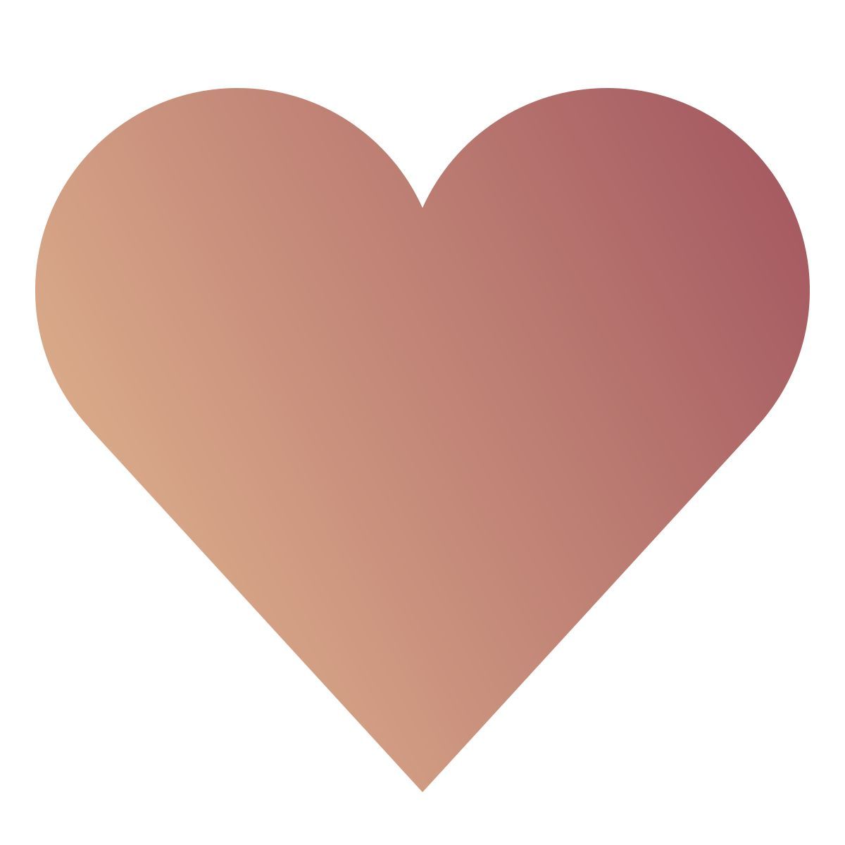 deco color style heart icon