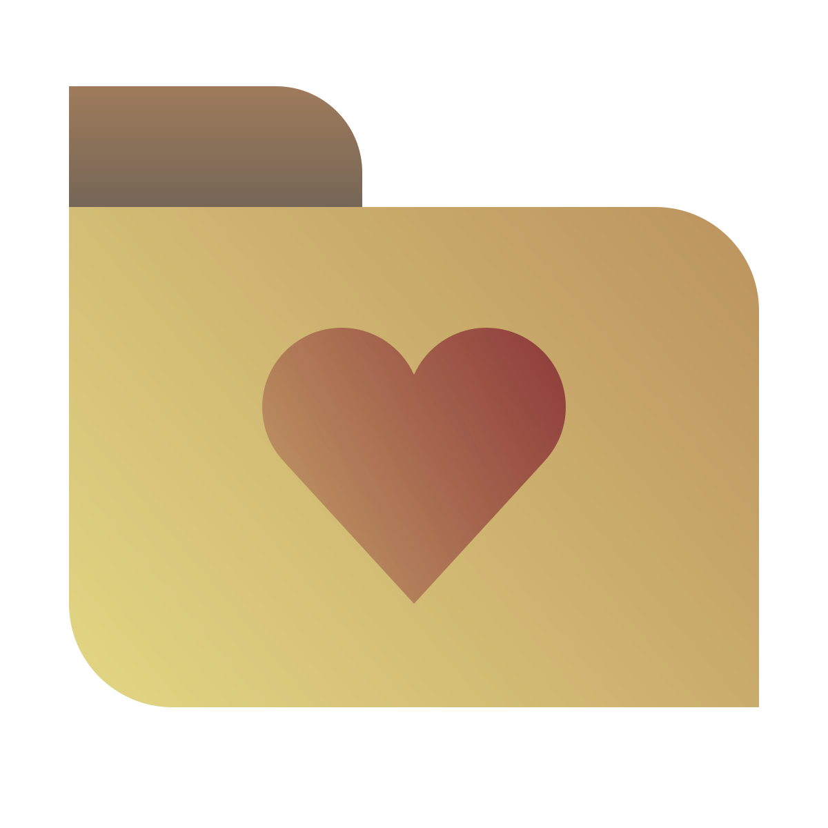 deco color style likes folder icon