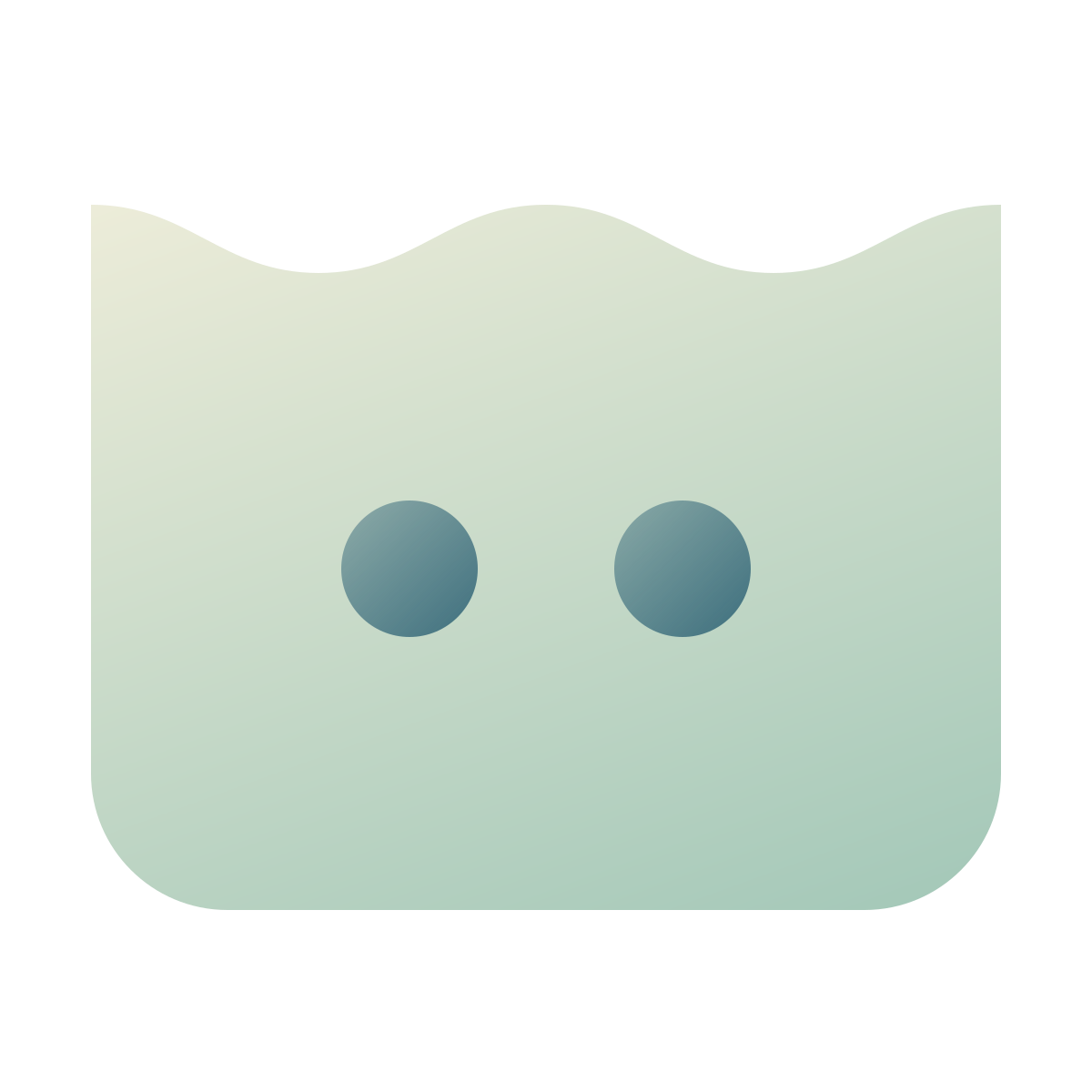 deco color style machine wash warm icon