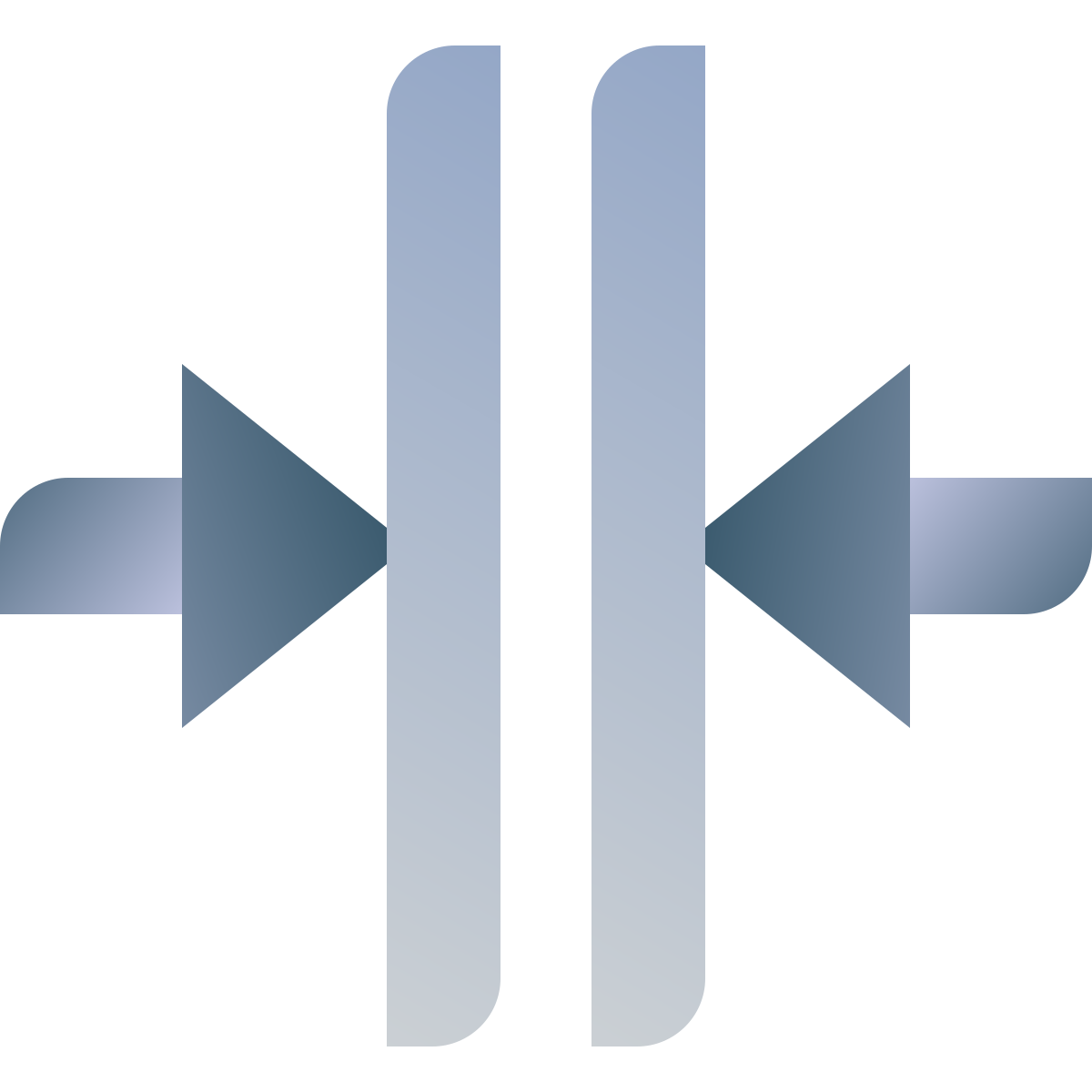 deco color style merge vertical icon