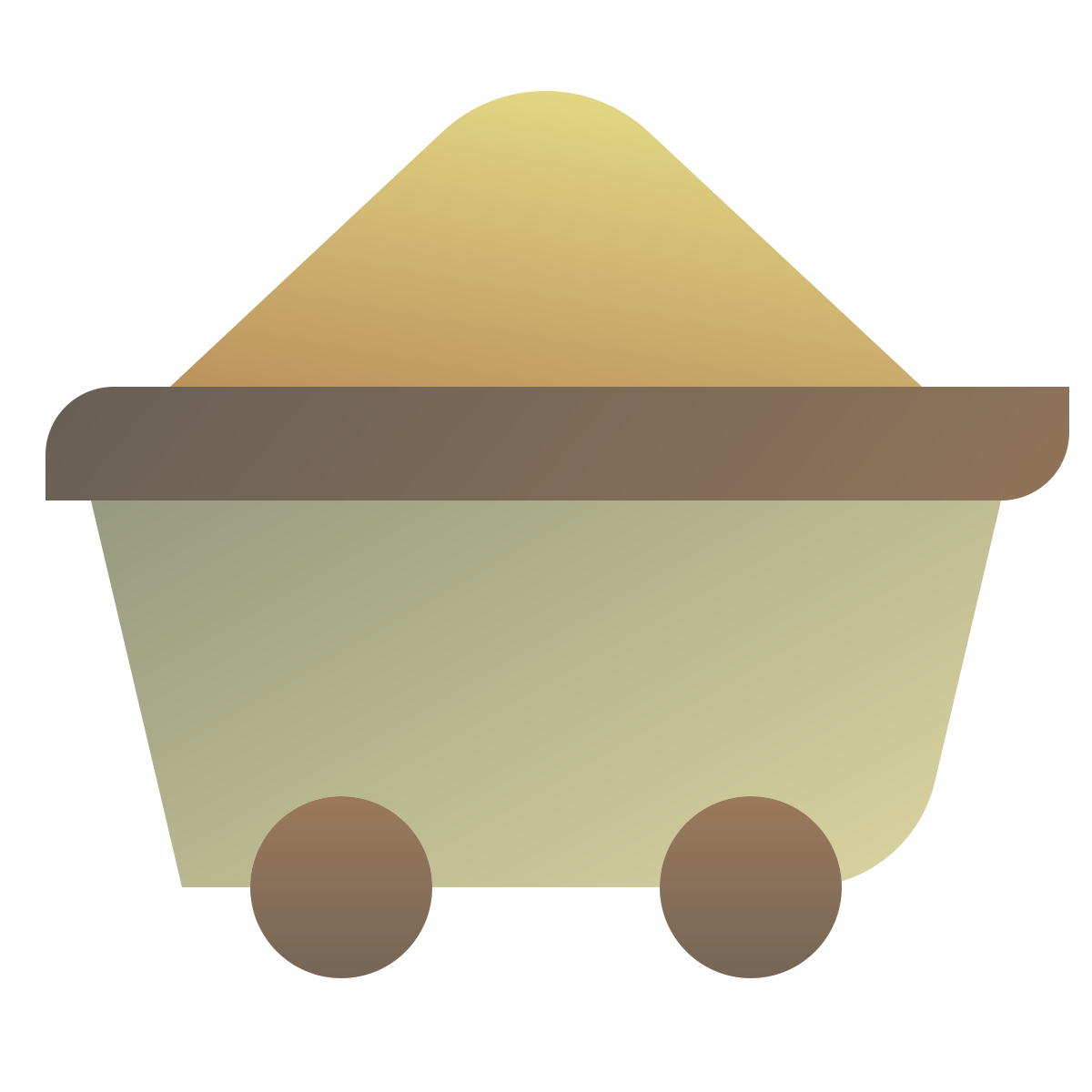 deco color style mine cart icon