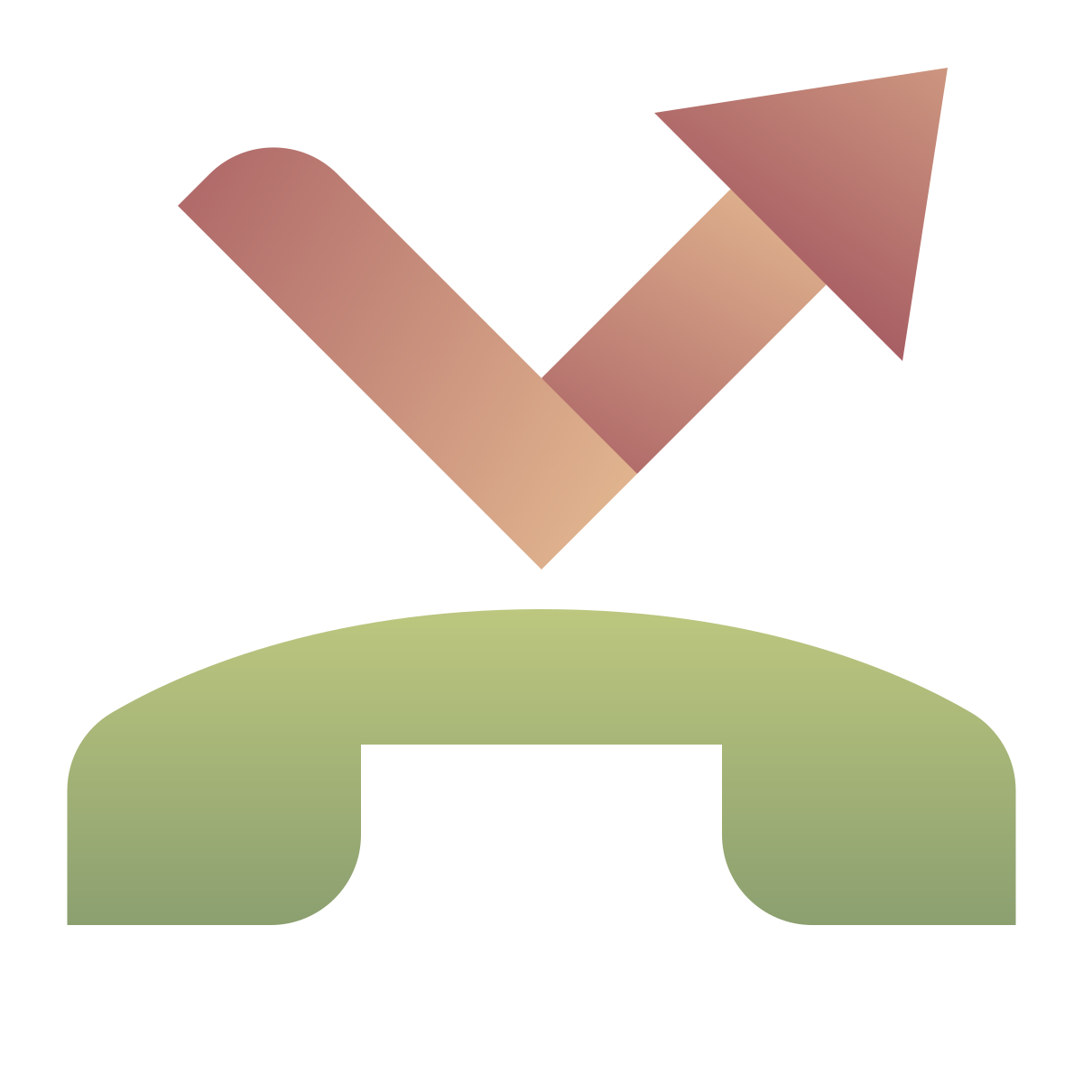 deco color style missed call icon