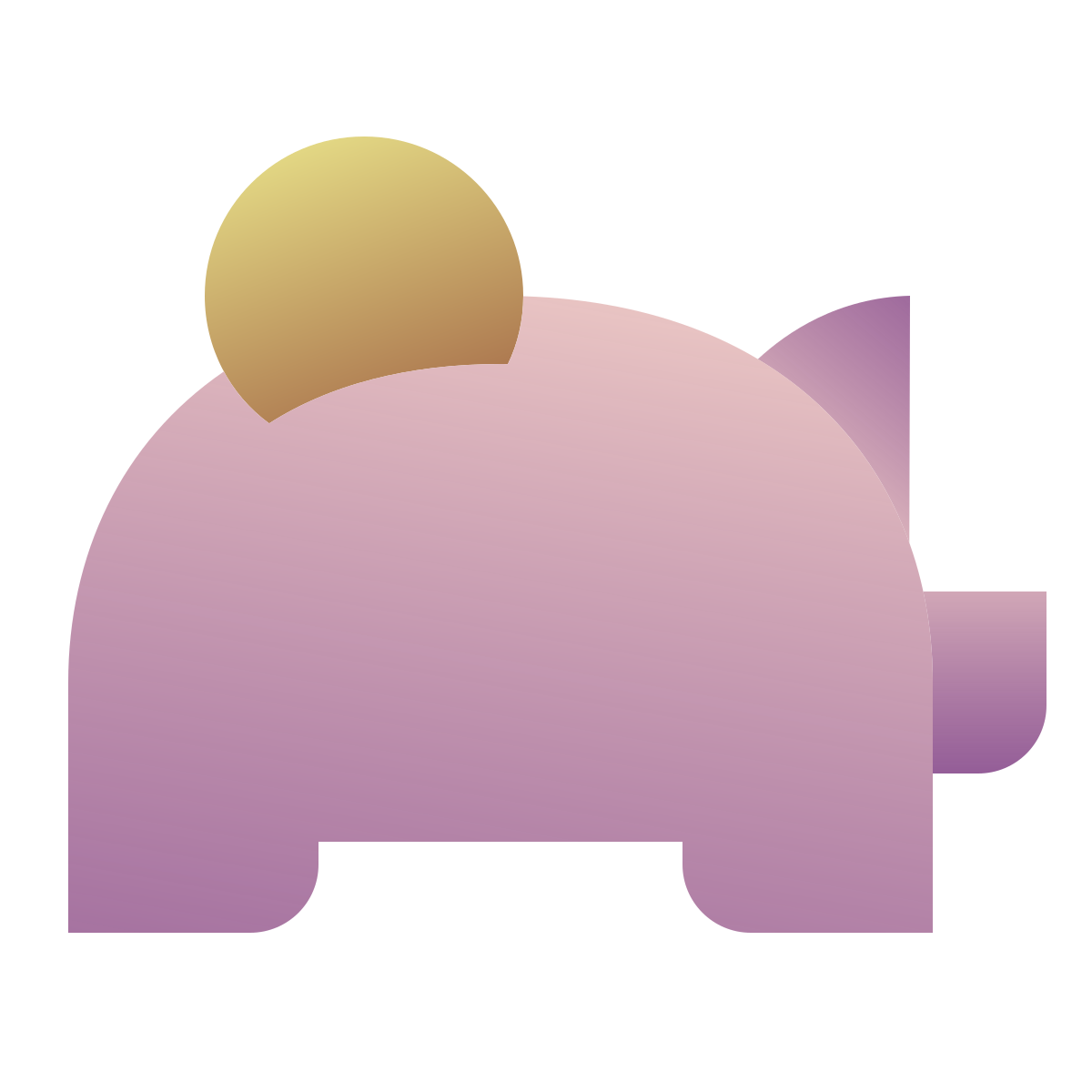 deco color style money box icon