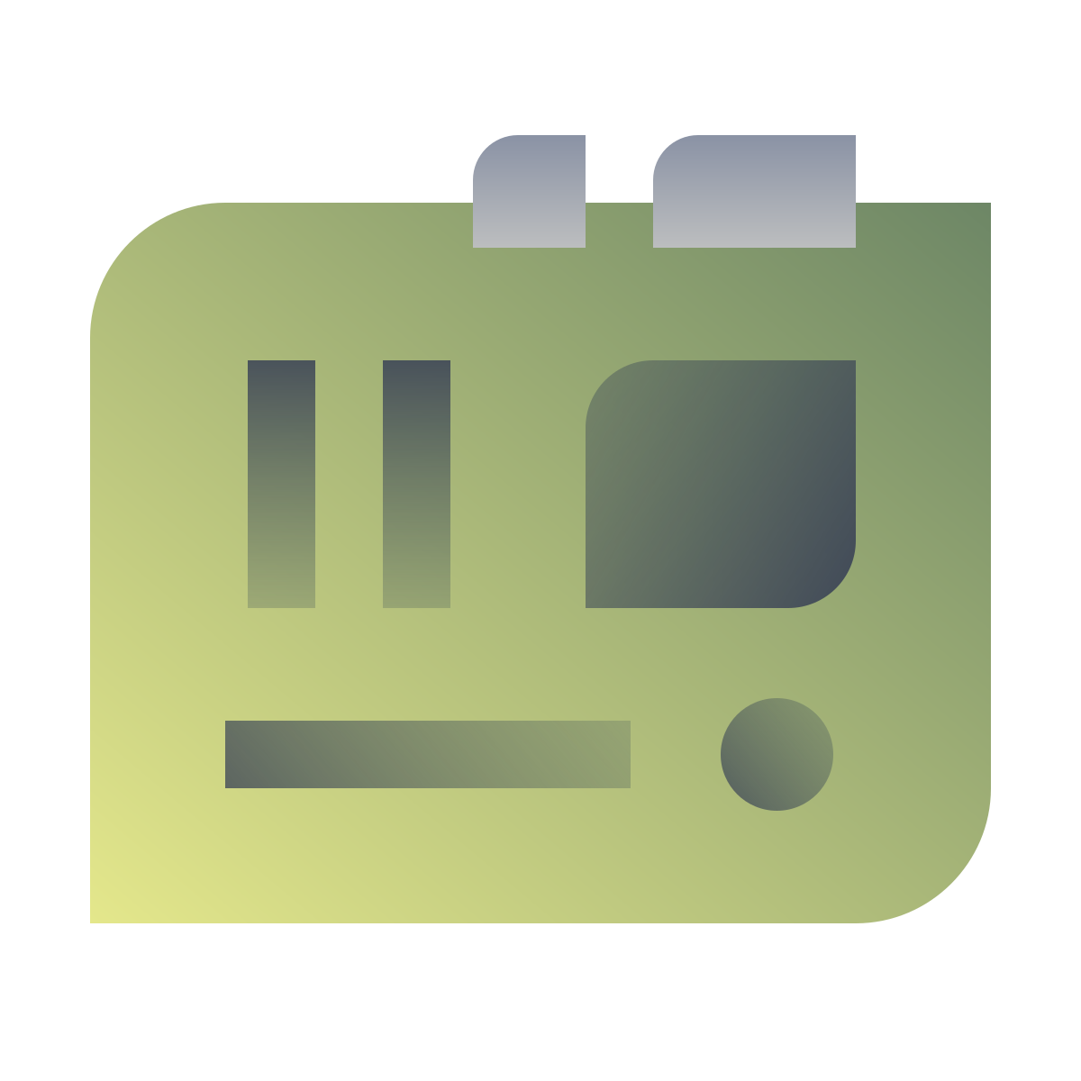 deco color style motherboard icon