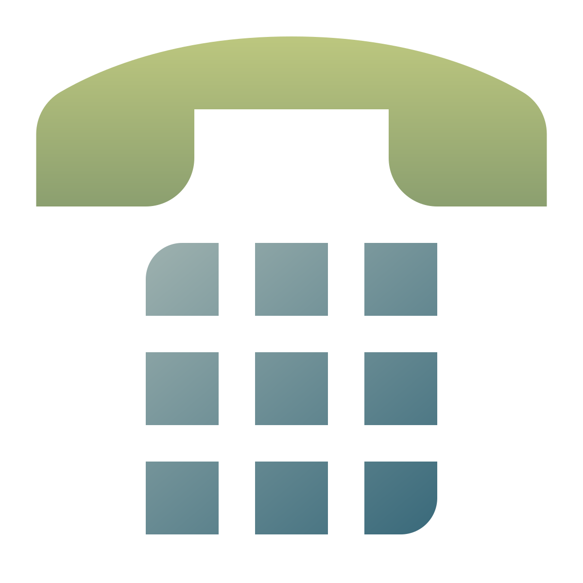 deco color style number pad icon