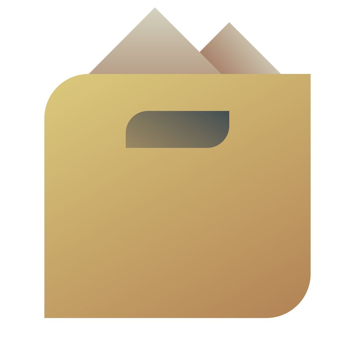 deco color style open box icon