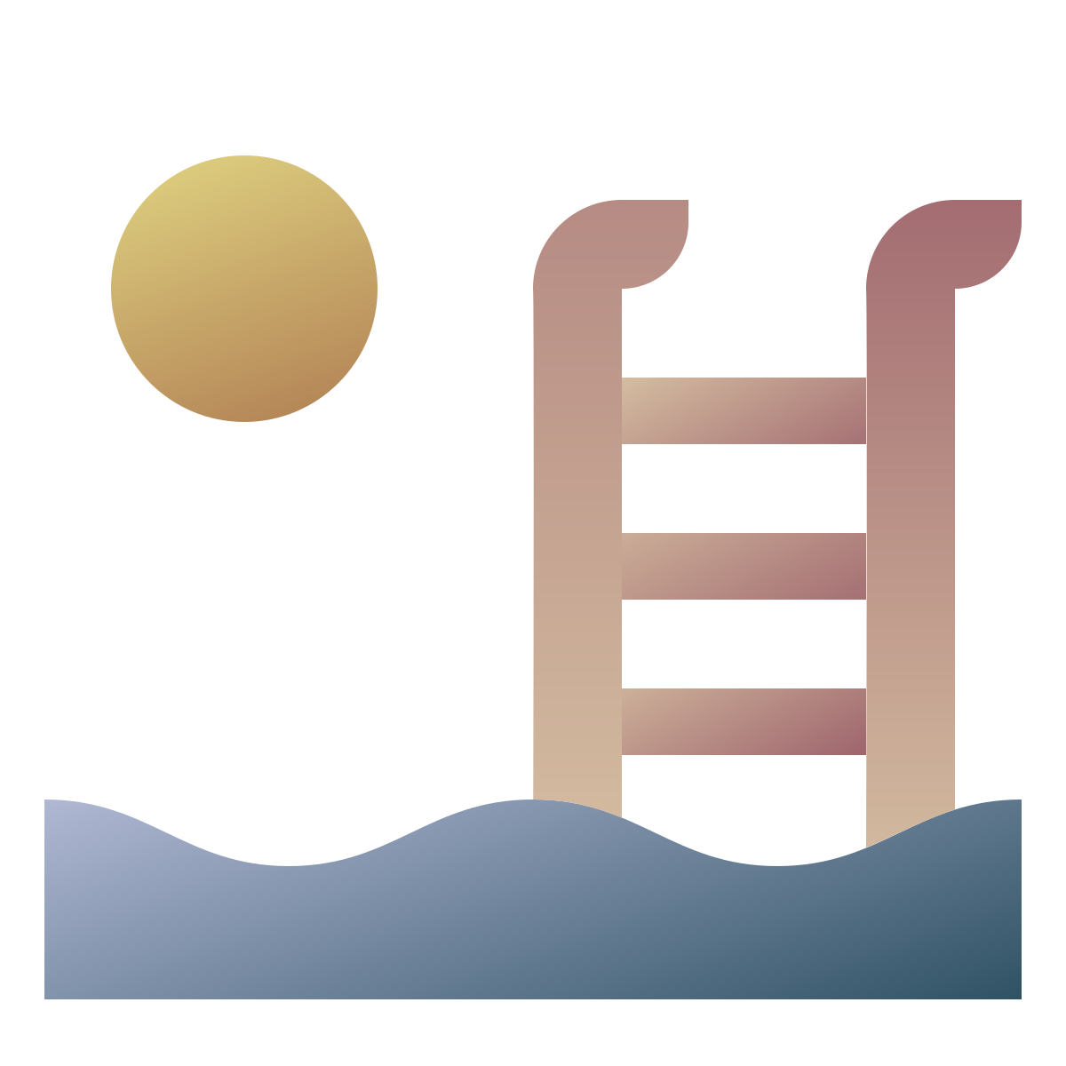 deco color style outdoor swimming pool icon