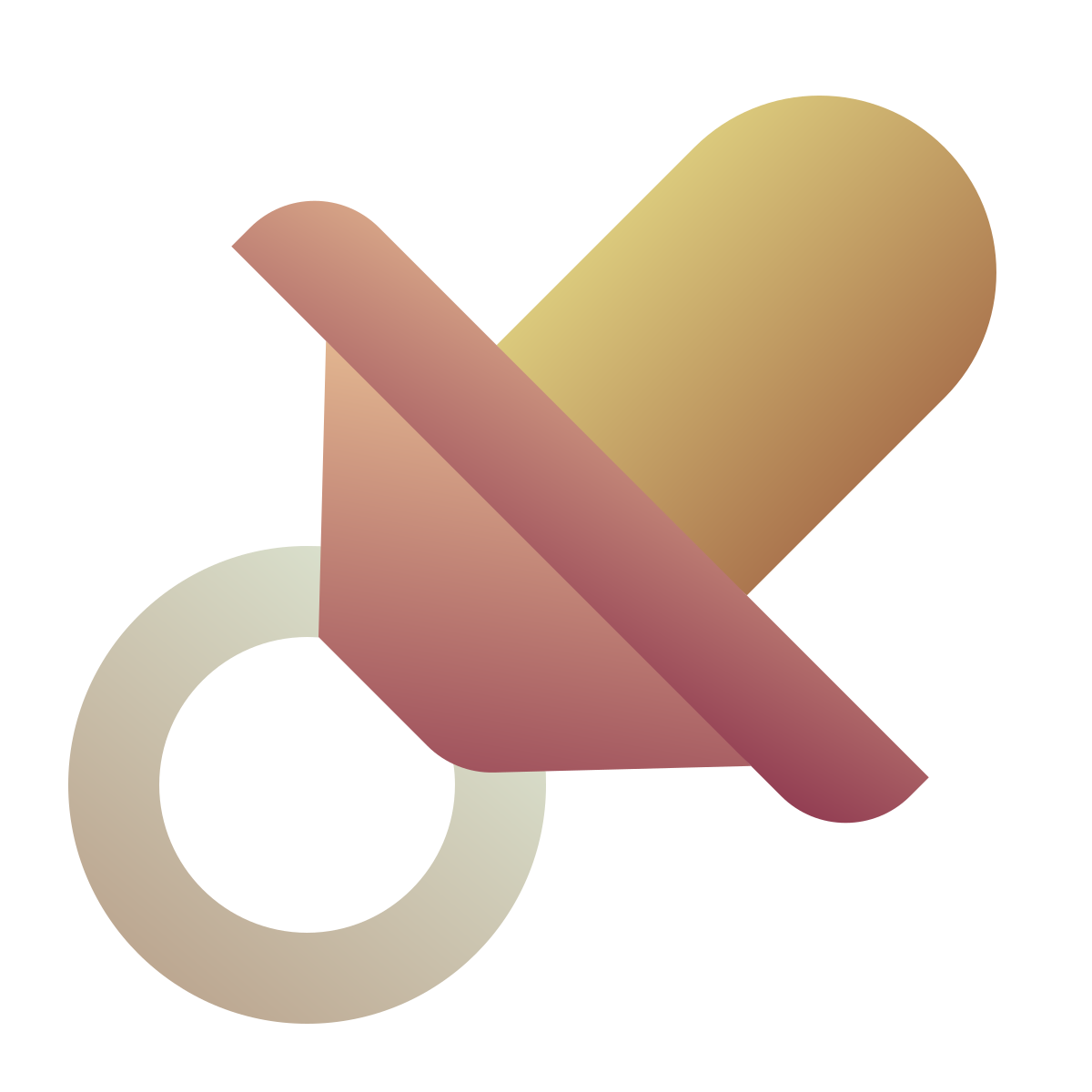 deco color style pacifier icon